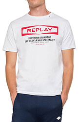 t shirt replay with replay writing m3022 00022432 leyko photo