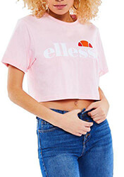 crop top ellesse alberta sgs04484 anoixto roz photo