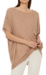 poylober vero moda vmflysta linen oversized 10242384 mpez melanze photo