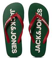 sagionares jack jones jfwlogo pop flip flop 12184303 prasino kokkino photo