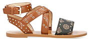 sandalia guess cevie real leather fl6cvelea03 kafe 38 photo