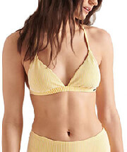 bikini top superdry t back fixed triangle w3010167a pigment yellow photo