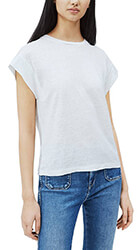 t shirt pepe jeans deirdre pl504844 krem l photo