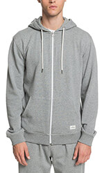 hoodie me fermoyar quiksilver essentials eqyft04113 anoixto gkri melanze photo