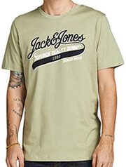 t shirt jack jones jjelogo 12199474 prasino photo