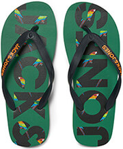 sagionares jack jones jfwlogo print flipflop 12205610 prasino photo