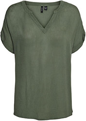 t shirt vero moda vmagathe 10258456 xaki xs photo