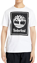 t shirt timberland stack logo tb0a2aj1 leyko photo