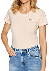 t shirt pepe jeans bellrose n basic pl505051 anoixto roz photo