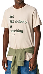 t shirt pepe jeans ailm vintage text pm508240 ekroy m photo