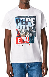 t shirt pepe jeans ainsley photo print pm508242 leyko photo