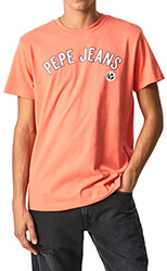 t shirt pepe jeans alessio pm508256 portokali photo