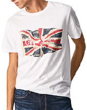 t shirt pepe jeans flag logo n waving flag pm508273 leyko photo