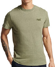 t shirt superdry vintage logo emb m1011245a ladi melanze photo