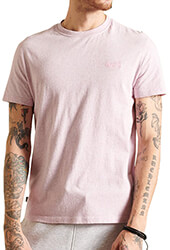 t shirt superdry vintage logo emb m1011245a anoixto roz melanze photo
