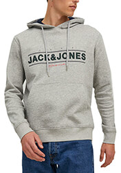 hoodie jack jones jorfriday 12220537 anoixto gkri melanze xl photo