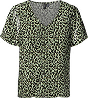 t shirt vero moda vmeasy 10286795 animal print xaki photo