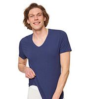 fanelaki sloggi men go shirt v neck slim fit vintage tzin m photo
