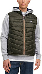 mpoyfan amaniko jack jones jjehero bodywarmer 12211790 skoyro prasino photo