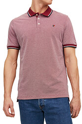 t shirt polo jack jones jprbluwin 12169064 kokkino melanze l photo