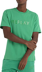 t shirt replay with print m6462 00023188p 630 prasino xl photo