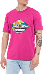 t shirt replay with print wave m6496 00023062 370 roz photo