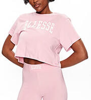 crop top ellesse lanetto sgr17855 anoixto roz s photo