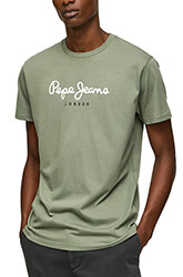 t shirt pepe jeans eggo n basic pm508208 674 prasino photo