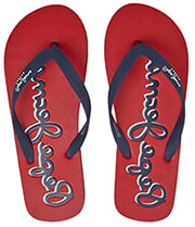 sagionares pepe jeans bay beach logo m pms70129 kokkino photo