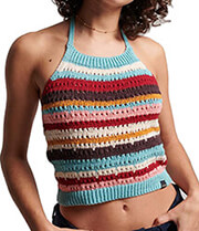 top superdry ovin vintage crochet halter w6011572a polyxromo xs photo
