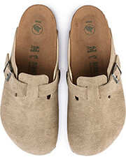 pantofles birkenstock boston syn narrow 1023507 gkri kafe photo