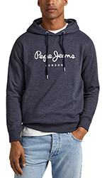 hoodie pepe jeans nouvel pm582521 skoyro mple melanze photo