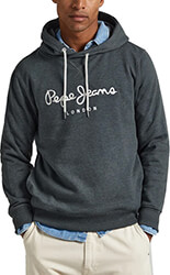hoodie pepe jeans nouvel pm582521 skoyro prasino melanze l photo