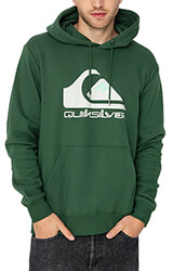 hoodie quiksilver big logo eqyft04450 skoyro prasino xl photo