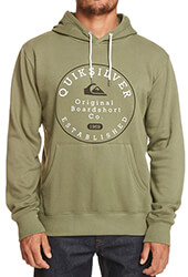 hoodie quiksilver circle trim eqysf03150 xaki photo