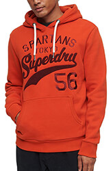 hoodie superdry ovin athletic script graphic m2013154a 8ux portokali xxl photo
