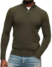 poylober superdry ovin essential emb knit henley m6110563a prasino photo