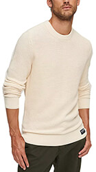 poylober superdry ovin textured crew knit jumper m6110567a ekroy melanze xxxl photo