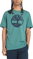 t shirt timberland kennebec river tree logo tb0a2c2r cl6 petrol l photo
