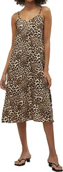 forema vero moda vmjosie calf singlet 10303398 animal print kafe photo