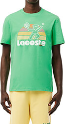 t shirt lacoste tennis print th8567 uyx prasino photo