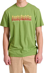 t shirt funky buddha colorblock branded fbm009 044 04 prasino xl photo