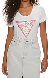 t shirt guess satin triangle w4gi21j1314 leyko photo