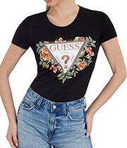 t shirt guess triangle flowers logo w4gi24j1314 mayro l photo
