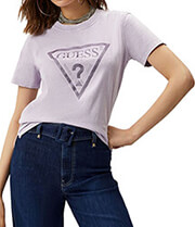 t shirt guess vintage logo stones w4gi26i3z14 lila photo