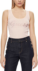 top guess logo tank w4gp16k1814 anoixto roz photo