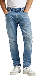 jeans pepe tapered mid rise pm207390mn52 anoixto mple photo