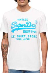 t shirt superdry neon vintage logo m1011922a 01c leyko xl photo