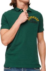 t shirt polo superdry applique classic fit m1110349a 4pr skoyro prasino photo