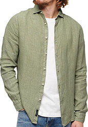 poykamiso superdry studios casual linen m4010607a 8hx xaki photo